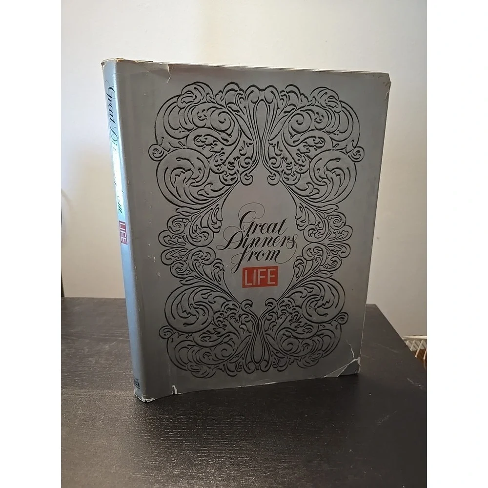 VTG Great dinners from Life 1974 Silver Cover HCDJ Eleanor Graves John Dominis